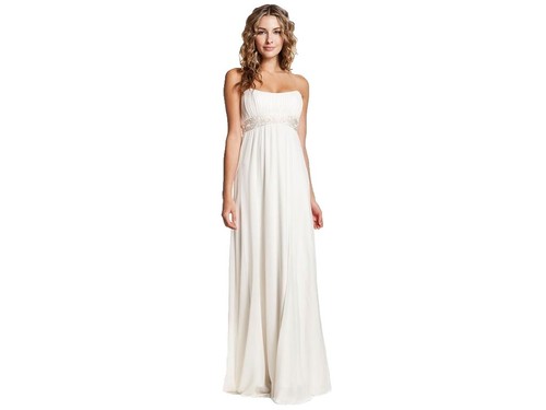 Slate & Willow Strapless Pleated Dress Size 6 with Stains | eBay