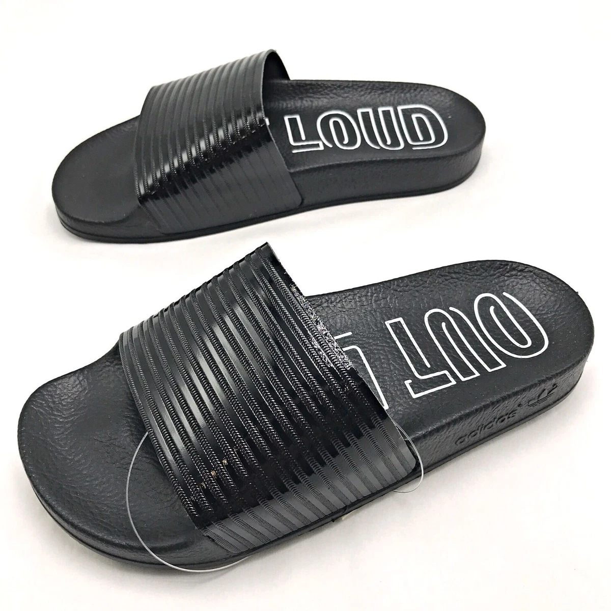 correcto Consultar comunicación Adidas Originals Adilette Slides W Black Women&#039;s Shoes F33934 sz 5 |  eBay