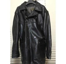 Vanson Leather Pea Coat Remington Jacket Cowhide Double Breasted 40 from JP