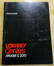 OEM Genuine LOWREY  GENIUS G200 Keyboard Organ Guide Owner's Instruction Manual