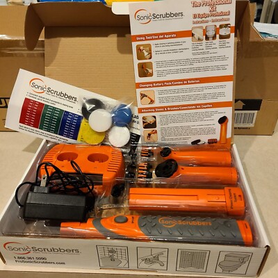 Rechargeable Sonic Scrubber Professional with Battery Professional Kit