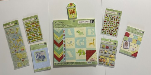 K & Company 12x12 Scrapbook Kit-Variations-Sea Glass, Baby Boy, Poppy Seed, More - Picture 50 of 84