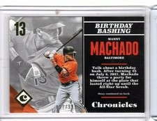 MANNY MACHADO 2017 PANINI CHRONICLES #94 NUMBERED 57/999 Orioles
