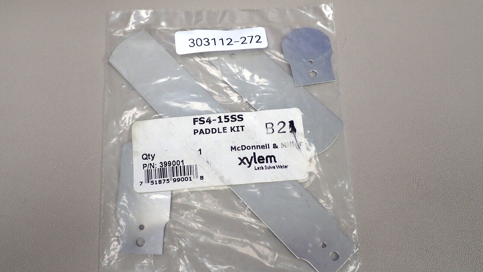 Mcdonnell & Miller Fs4-15SS Paddle Kit SS Pk4 P/N 399001