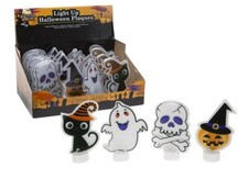 Set 4 X Festa Halloween Fantasma Teschio Gatto Zucca Luce Up LED Tavolo Gingilli