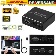 HDMI Stereo Audio Extractor Converter 4K * 2K HDMI to HDMI + Optical SPDIF 3.5mm