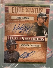 2014 Elite Extra Edition Jose Abreu Rusney Castillo Elite Status Dual Auto /15
