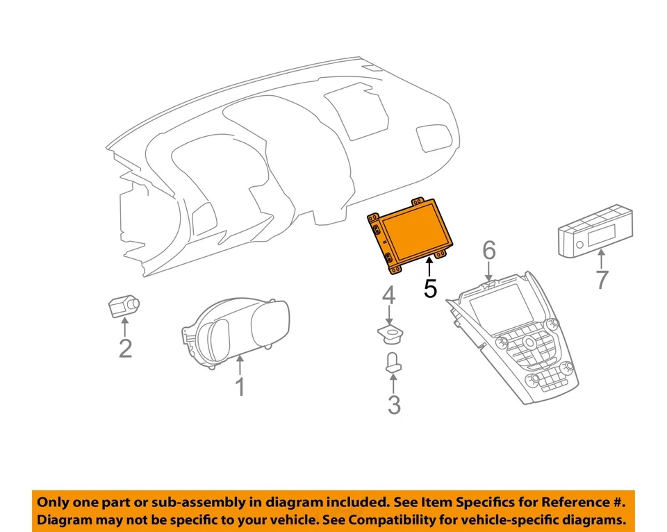 Pantalla de infoentretenimiento central delantera usada se adapta a: 2015 Gmc Terrain tablero inferior 7`` LT Foto 3 de 4