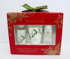 Crabtree Evelyn Avocado Olive Basil Body Hand Lotion Shower Gel 3-Pack Set