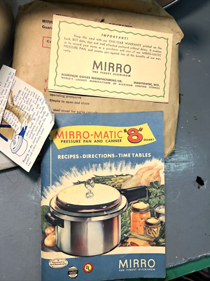 Vintage Mirro-Matic 8 Pressure Cooker | eBay