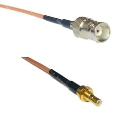 RG316 BNC FEMALE to SMB MALE BULKHEAD RF Cable Rapid-SHIP LOT