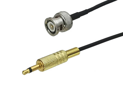1pce RG174 BNC Male Plug to 3.5mm 1/8'' Mono male TS RF Jumper pigtail 4inch~10FT