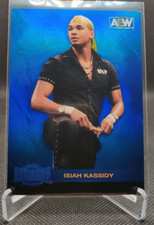 2022 SkyBox Metal Universe AEW #87 Isiah Kassidy BLUE SP wrestling card