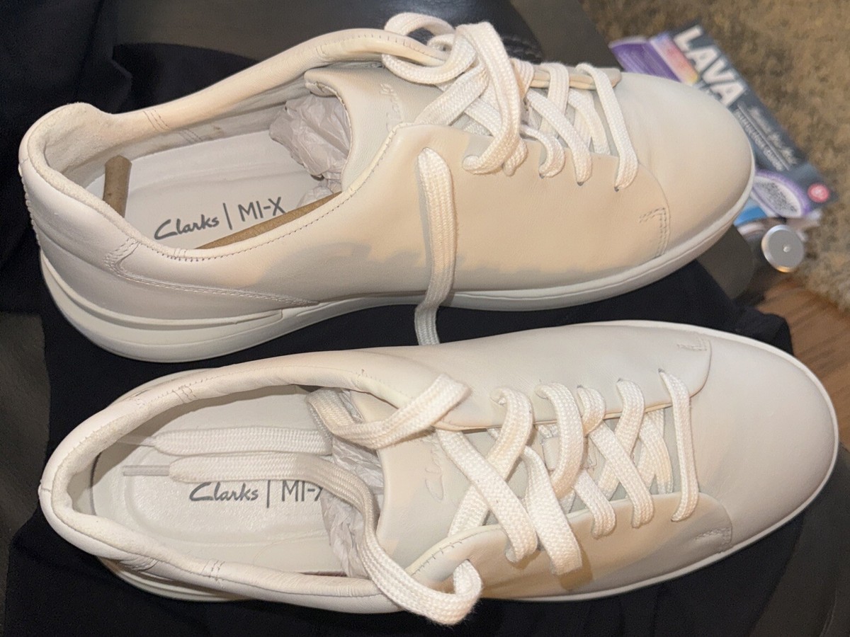Mens Clarks Smart Mi-X Technology Light Weight Trainers Court Lite 