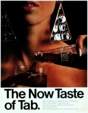 1966 Tab Cola Vintage Print Ad The Now Taste Large Earrings