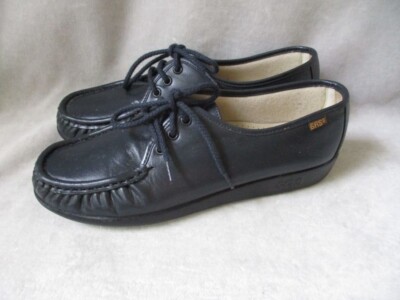 SAS Black Leather Lace-Up Moccasin Shoes Bounce Lace Up Moc | SAS Shoes main image 3