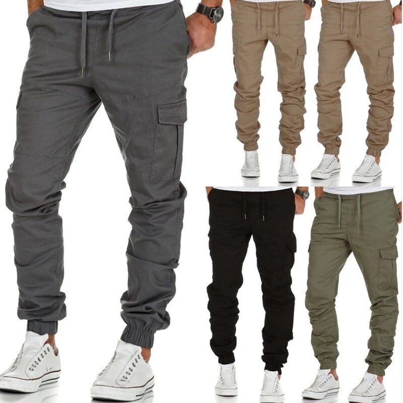 Men's Casual Joggers Pants Sweatpants Cargo Combat Loose Active Sports Trousers
Opens in a new windo