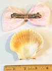 LITTLE GIRL'S HAIR BOW CLIP and PRETTY SHELL — photo 2