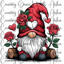 Sublimation Transfer Valentines Day Gnome Ready to Press Paper Ink Heat Transfer