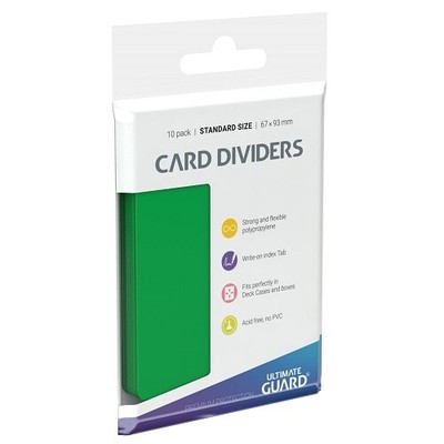 Ultimate Guard Card Dividers Green UGD010357 MTG TCG YGO Pokemon Magic Yugioh