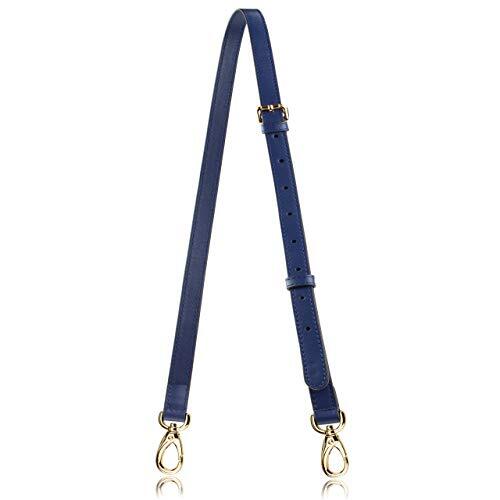 Allzedream Genuine Leather Purse Strap Replacement Crossbody Handbag Long Blue