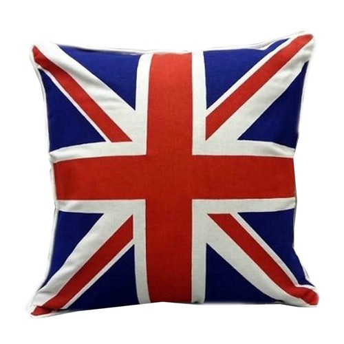 Union Jack 100 Cotton Cushion Covers,Sofa Cases Couch Pillow 18"x18