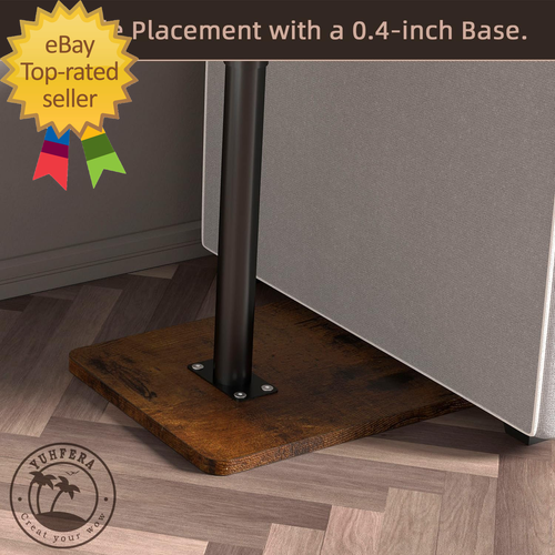 Sofa Armrest Tray Table for Couch - 360° Swivel Height Adjustable End for Small - Picture 6 of 6