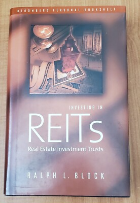Ralph Block Real Estate Investment Trusts by Ralph L. Block (Hardcover, 1998) dust ...