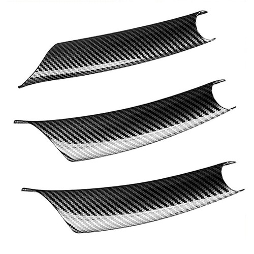 Para BMW X5 E70 X6 E71 E72 Interior Tirador Puerta Cubierta Revestimiento Fibra de Carbono - Imagen 13 de 15