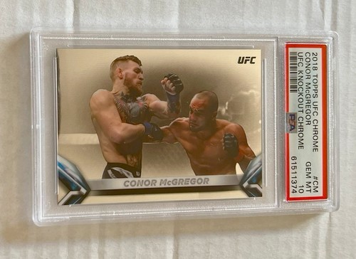 Conor McGregor 2018 Topps Chrome UFC Knockout  PSA 10 GEM