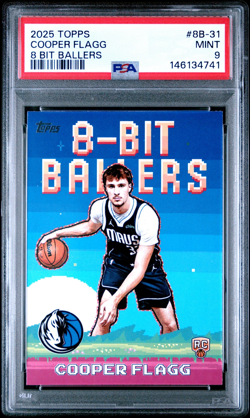 2025 TOPPS 8 BIT BALLERS #8B-31 COOPER FLAGG ROOKIE RC PSA 9