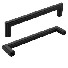 10 PCS 5 Inch 128mm Hole Center Kitchen Cabinet Handles Matte Black Pulls