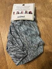 scunci 5-in-1 Multiwear Headwrap - 1pc Gray New
