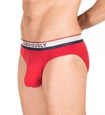 Obviously A02-1D PrimeMan AnatoMAX Brief Red 2XL 