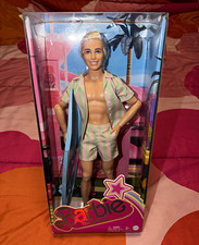 Barbie The Movie Ken Doll Pink Striped Outfit Articulated 11in HPJ97