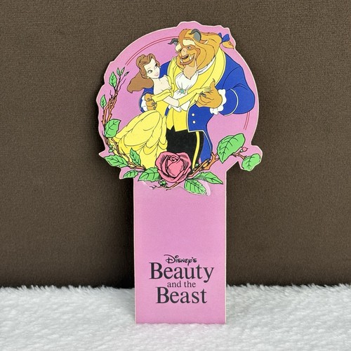 Vtg 1992 Beauty and the Beast Belle Dancing Rose Walt Disney Movie Bookmark 90s!