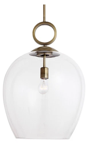 Uttermost Calix Large Blown Glass 1 Light Pendant - Picture 2 of 4