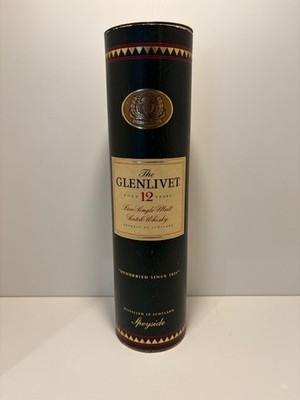 RARE GLENLIVET 12 Single Malt Whisky Sammlerstück 1990 s Jahre Ungeöffnet 70cl