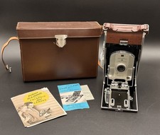Vintage Polaroid Land Camera Model 95 w/ Original Leather Case Manuals Untested
