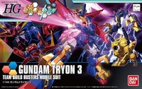 Bandai Hgbf 1/144 Gundam Tryon 3 Gundam Build Fighters Try Modellbausatz 87978