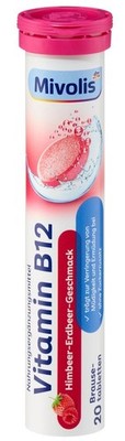 15x Mivolis Vitamin B12 Effervescent Tablets 20 pcs, 82 g; Ships from Germany!