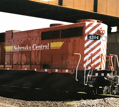 Nebraska Central Railroad NCRC #4204 EMD GP38 Locomotive Snapshot Photograph