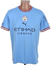 MANCHESTER CITY 2022/2023 HOME FOOTBALL SHIRT PUMA SIZE M ADULT