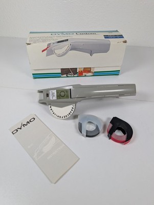 Dymo Organizer 1610 Label Maker With Wheels Black and Red Tape 