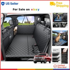 Dog Truck Seat Cover Waterproof Hard Bottom Hammock Large SUV Car Pet Bed
