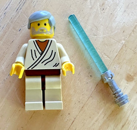 Lego Obi-Wan Kenobi Minifigure Star Wars 7110 sw0023 with lightsaber
