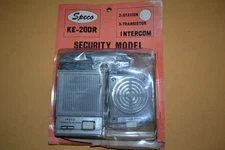 NOS Old School Speco 2 Station Transistor Security Intercom Model KE-20DR