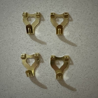 Essentials Bilderhaken Twin Messing Nr3 4er Pack (ohne Nägel) 