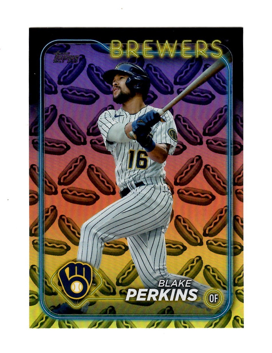 2024 Topps Series 2 #663 Hotdogs Foil Blake Perkins            Milwaukee Brewers