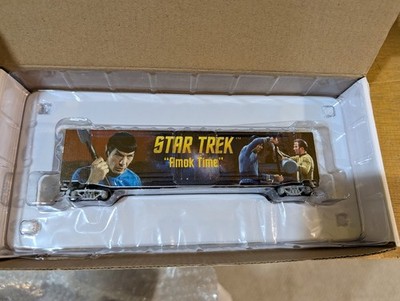 STAR TREK HO AMOK TIME box Train Car Hawthorne Village NIB w/coa